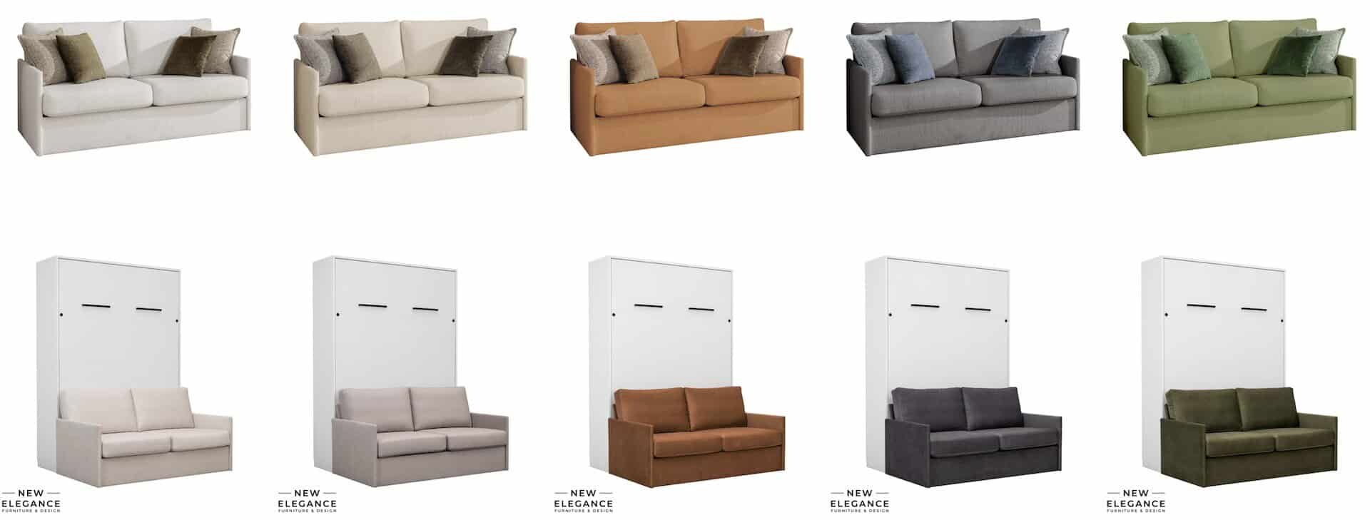 Zestawienie sof do półkotapczanu Genius